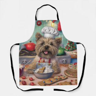 Cairn Terrier Holiday Baking: Festive Christmas  Apron