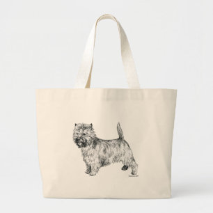 Cairn Terrier Large Tote Bag