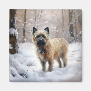 Cairn Terrier Let It Snow Christmas Magnet