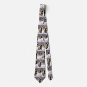 Cairn Terrier Let It Snow Christmas  Tie