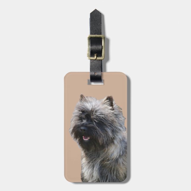 Cairn Terrier Luggage Tag (Front Vertical)