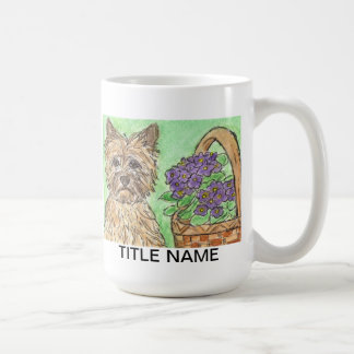 Cairn terrier mug personalise birthday relation