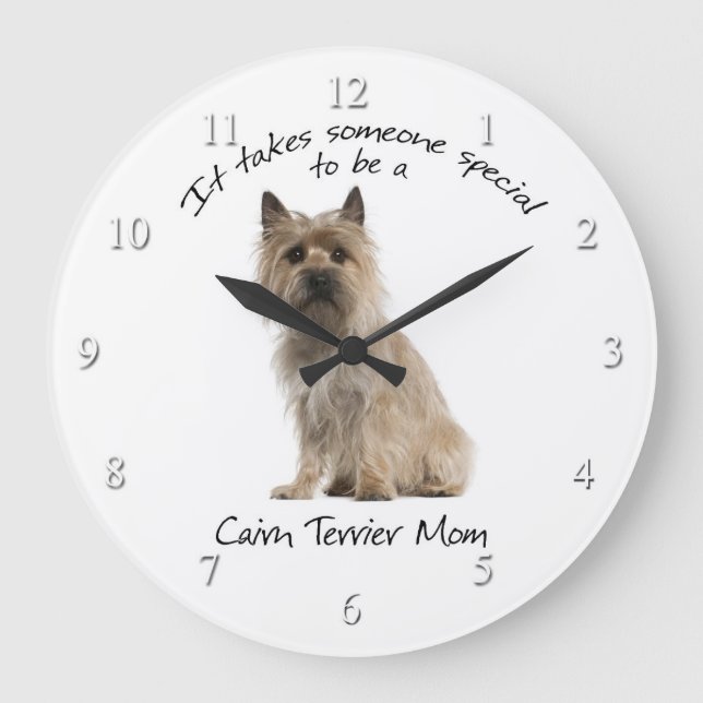 Cairn Terrier Mum Clock (Front)