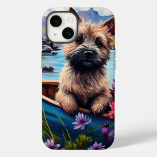 Cairn Terrier on a Paddle: A Scenic Adventure Case-Mate iPhone 14 Case