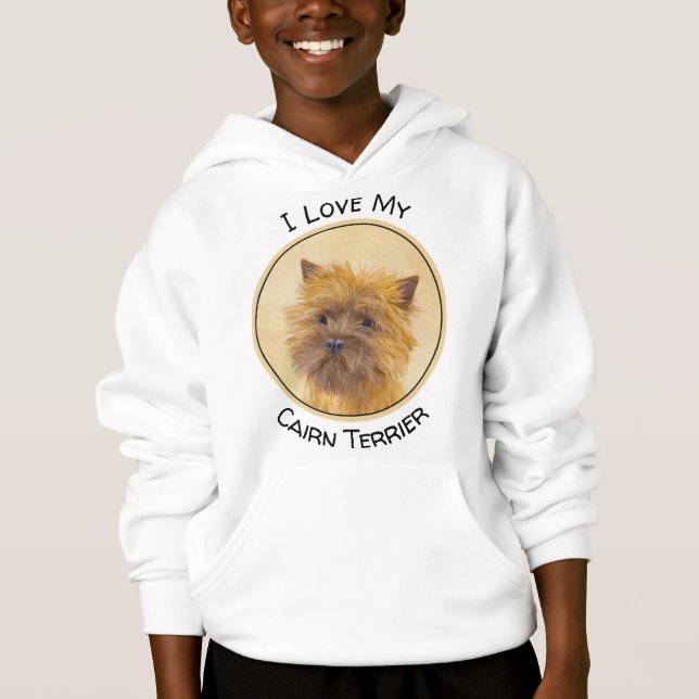 Cairn Terrier Painting - Cute Original Dog Art (Front)