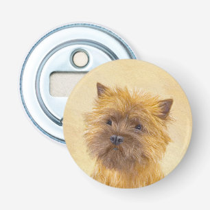 Cairn Terrier Painting - Cute Original Dog Art Bottle Opener