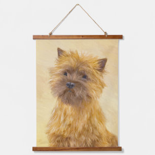 Cairn Terrier Painting - Cute Original Dog Art Hanging Tapestry