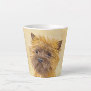 Cairn Terrier Painting - Cute Original Dog Art Latte Mug