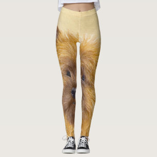 Cairn Terrier Painting - Cute Original Dog Art Leggings