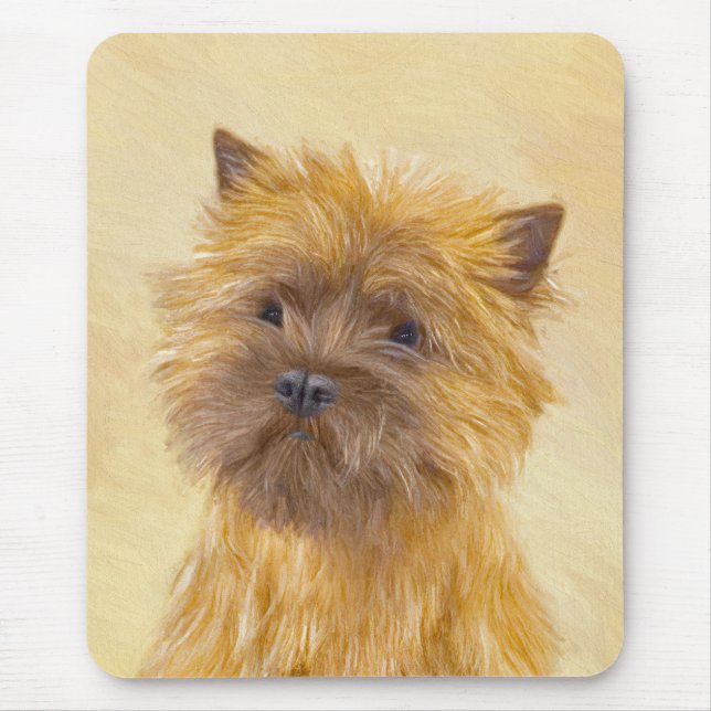 Cairn Terrier Painting - Cute Original Dog Art Mouse Mat (Front)