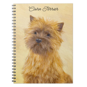 Cairn Terrier Painting - Cute Original Dog Art Notebook