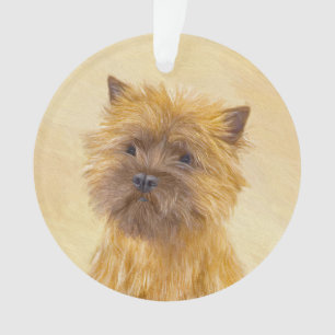 Cairn Terrier Painting - Cute Original Dog Art Ornament