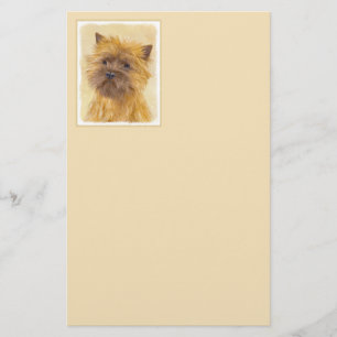 Cairn Terrier Painting - Cute Original Dog Art Stationery