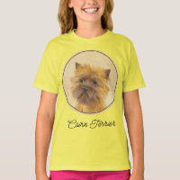 Cairn Terrier Painting - Cute Original Dog Art T-S