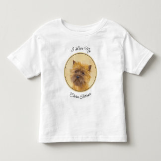 Cairn Terrier Painting - Cute Original Dog Art Toddler T-Shirt