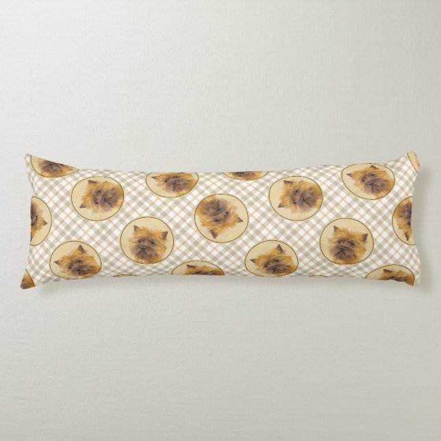 Cairn Terrier Painting Cute Original Pet Dog Art Body Cushion (Front)