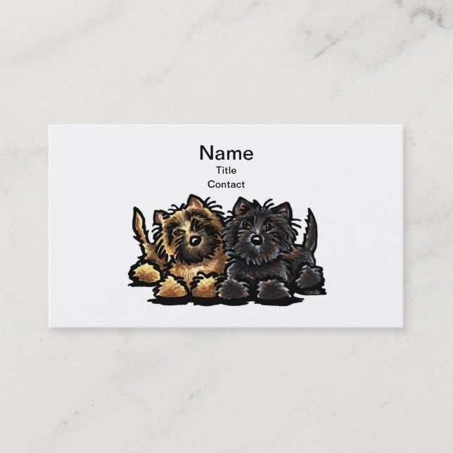 Cairn Terrier Pet Business Cards (Front)