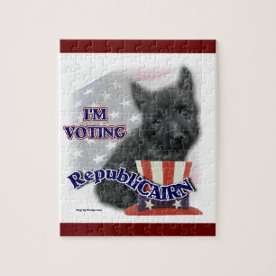 Cairn Terrier Political Humour Jigsaw Puzzle