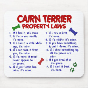 CAIRN TERRIER Property Laws 2 Mouse Mat