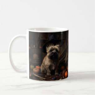 Cairn Terrier Pumpkins Halloween Scary  Coffee Mug