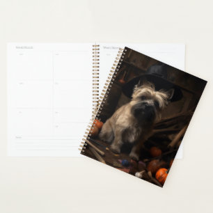 Cairn Terrier Pumpkins Halloween Scary  Planner