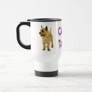Cairn Terrier Puppy Dog Purple Love Travel Mug