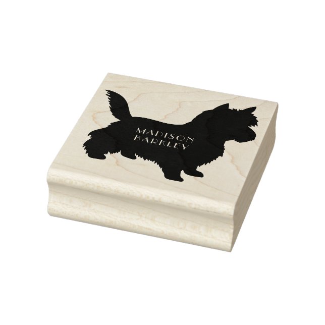 Cairn Terrier Puppy Dog Rubber Stamp (Stamp)