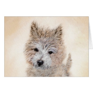 Cairn Terrier Puppy Painting - Original Dog Art