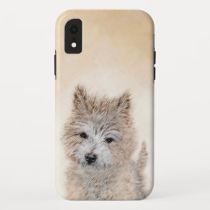 Cairn Terrier Puppy Painting - Original Dog Art iPhone XR Case