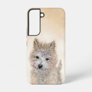 Cairn Terrier Puppy Painting - Original Dog Art Samsung Galaxy Case