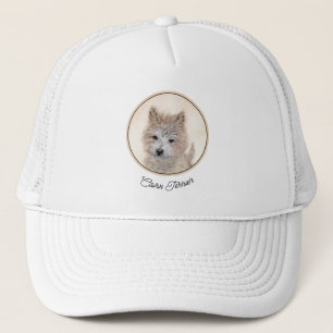 Cairn Terrier Puppy Painting - Original Dog Art Trucker Hat