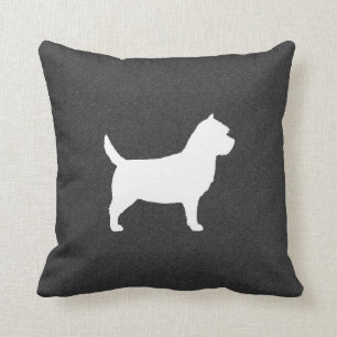 Cairn Terrier Silhouette Cushion
