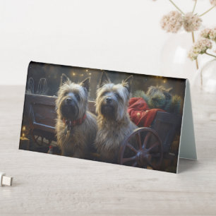 Cairn Terrier Snowy Sleigh Christmas Decor