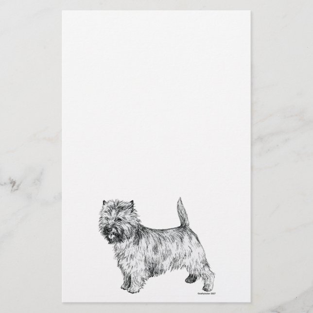 Cairn Terrier Stationery (Front)