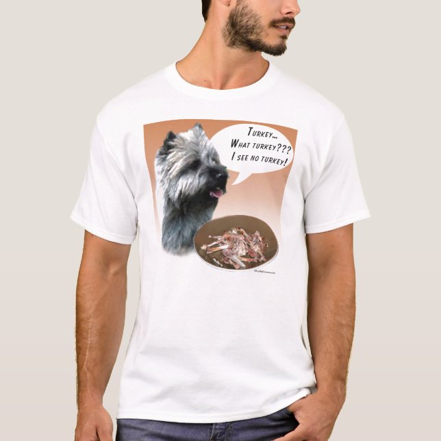 Cairn Terrier Turkey T-Shirt (Front)