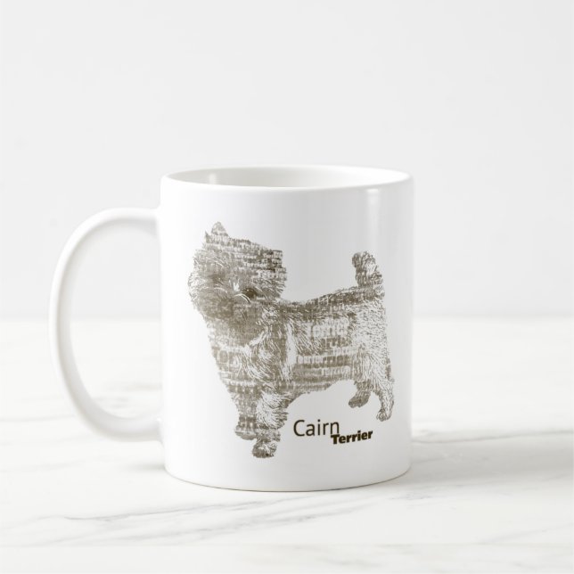 Cairn Terrier ---  - TypoDoggies Coffee Mug (Left)
