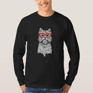 Cairn Terrier Valentines Day Dog Mum Dog T-Shirt