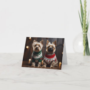 Cairn Terriers Christmas Card