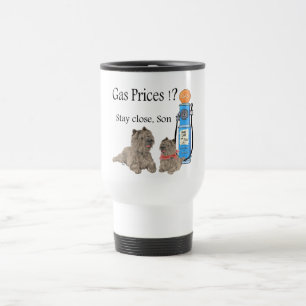 Cairn Terriers Gas Prices ?!! Travel Mug