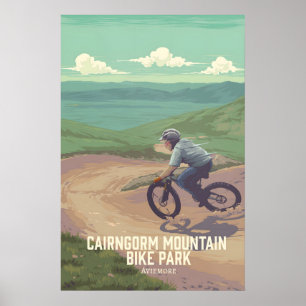 Cairngorm Mountain Bike Park Travel Poster
