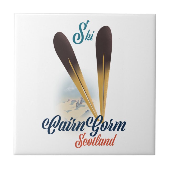 CairnGorm Scotland Ski poster Tile (Front)