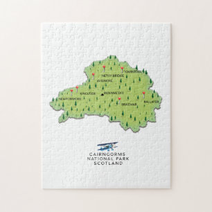 Cairngorms National Park map Jigsaw Puzzle