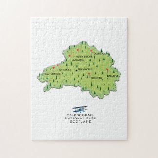 Cairngorms National Park map Jigsaw Puzzle