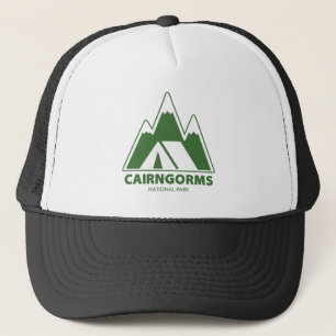 Cairngorms National Park Mountains Camping Trucker Hat