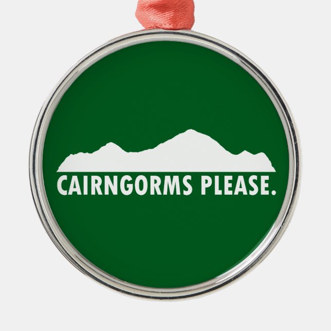 Cairngorms National Park Please Metal Tree Decoration (Front)