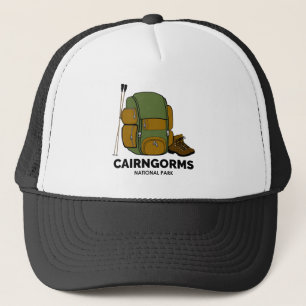 Cairngorms National Park Scotland Backpack Trucker Hat