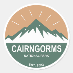 Cairngorms National Park Scotland Classic Round Sticker