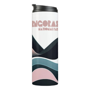 Cairngorms National Park Scotland Coloured Hills Thermal Tumbler