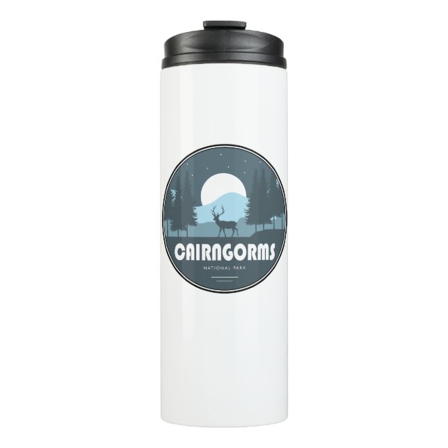 Cairngorms National Park Scotland Deer Thermal Tumbler (Front)