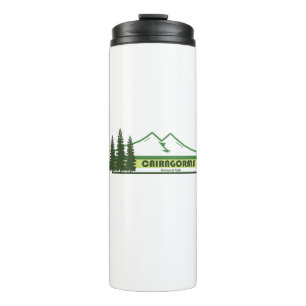 Cairngorms National Park Scotland Green Stripes Thermal Tumbler